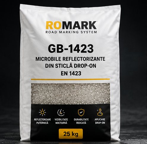 ROMARK GB-1423 — Microbile reflectorizante din sticlă Drop-On